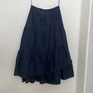 Merlette tiered wrap skirt. Navy Blue. Size 4/6?